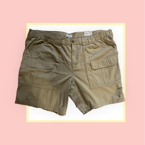 Croft & Barrow Mens Big & Tall Cargo Shorts size 50, Beige‎ NWT